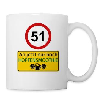 51 Désormais, uniquement le smoothie au houblon - Mug blanc - blanc - Droite