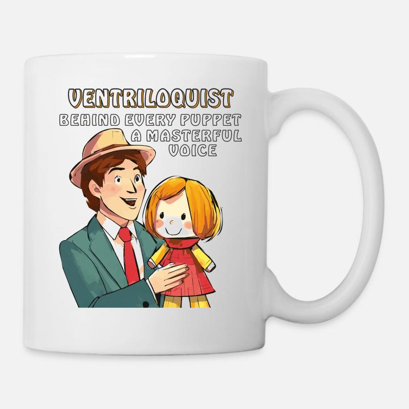 BAUCHREDNER BEHIND EVERY PUPPET A MASTERFUL VO - Tasse - Weiß