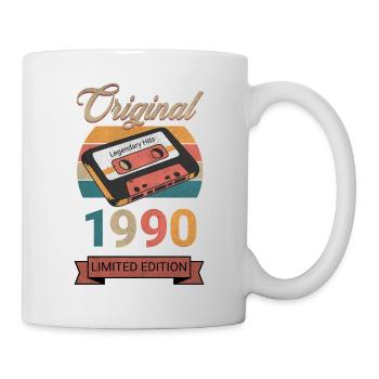Original 1990 Limited Edition Geburtstag Geschenk - Tasse - Weiß - Rechts