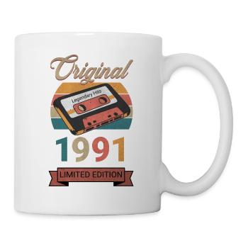 Original 1991 Limited Edition Geburtstag Geschenk - Tasse - Weiß - Rechts