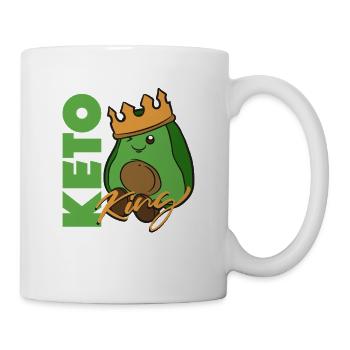 Keto King – Low Carb & High Fat Lifestyle Design - Mug - white - Right