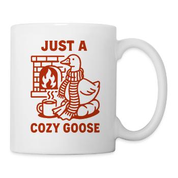 Weihnachtsgans Gemütliches Feiertagsdesign - Tasse - Weiß - Rechts
