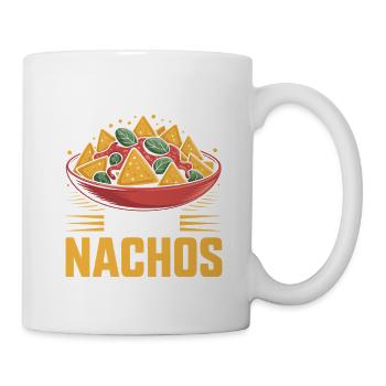 Tortilla Taco Mexikanisches Essen Nachos - Tasse - Weiß - Rechts