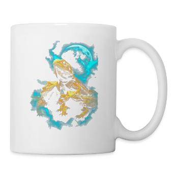 Bartagamen Trio - Tasse - Weiß - Rechts