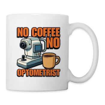 Optométriste Pas de café Aucun opticien Amateur de café - Mug blanc - blanc - Droite