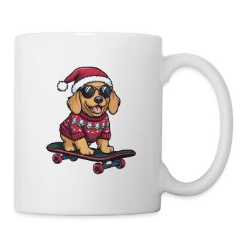 Golden Retriever Chien Noël Drôle Drôle - Mug blanc - blanc - Droite