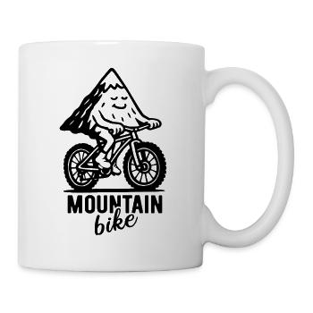 VTT - Jeu de mots sur le vélo - Mug blanc - blanc - Droite