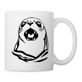 Cadeau de t-shirt Seal Seal - Mug blanc - blanc - Droite