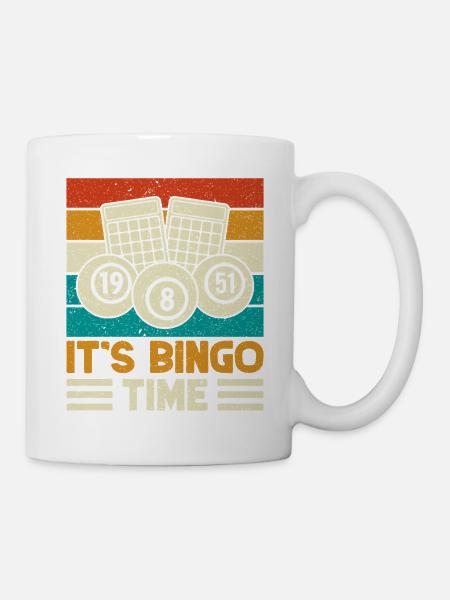 Bingo Game It´s Time Bingo - Tasse - Weiß