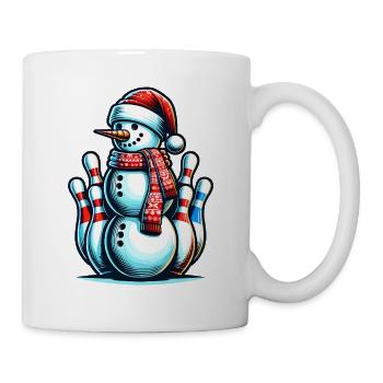 BOwling Christmas Sports Santa Claus - Mug - white - Right