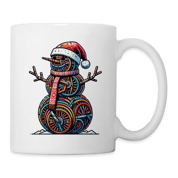 CYcling Christmas Sports Santa Claus - Mug - white - Right