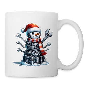 Père Noël des sports de Noël mécanique - Mug blanc - blanc - Droite