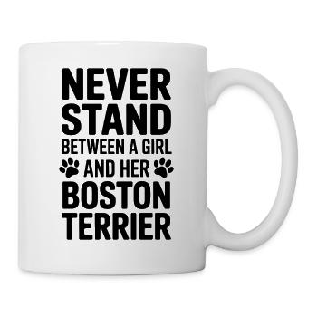 Boston terrier dicton, fille Boston Terrier cadeau - Mug blanc - blanc - Droite