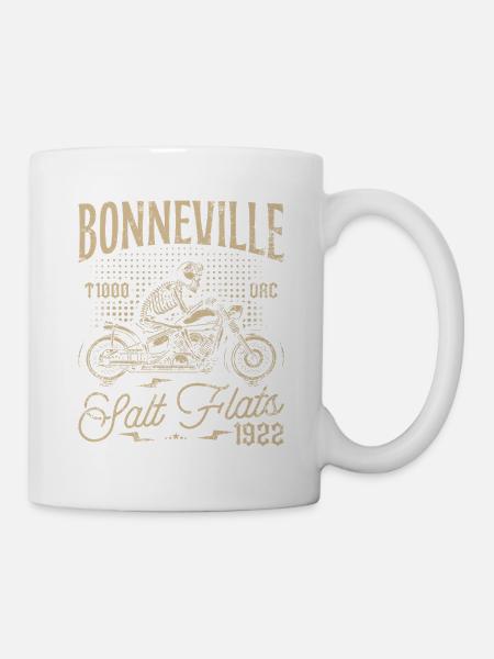 Bonneville Salt Flats Motorrad Geburtstag 1922 - Tasse - Weiß
