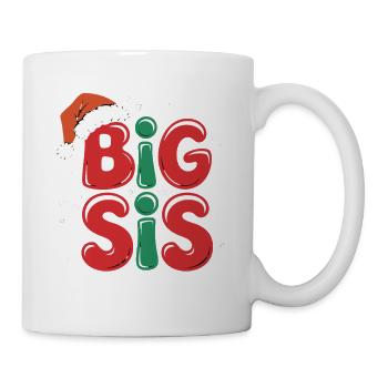 Big Sister Christmas Motif Snow - Mug - white - Right
