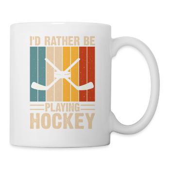 Hockey Eishockey Eishockeyspieler Geschenk - Mug - white - Right