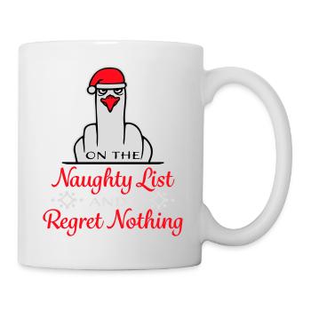 Sur la liste des vilains et je ne regrette rien Böse Möwe - Mug blanc - blanc - Droite