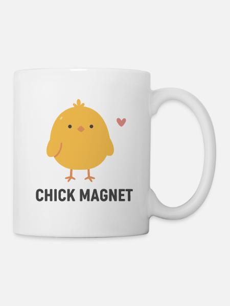 Chick Magnet Charm Tee - Tasse - Weiß