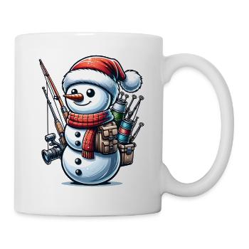 FIshing Christmas Sports Santa Claus - Mug - white - Right