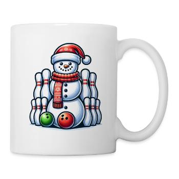 BOwling Christmas Sports Santa Claus - Mug - white - Right