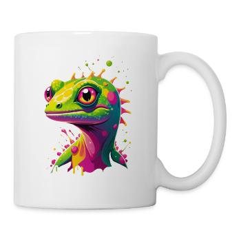 Colorful Lizard Neon Splash - Mug - white - Right