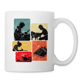 Schriftsteller Autor Schreiber Schreiben Geschenk - Tasse - Weiß - Rechts