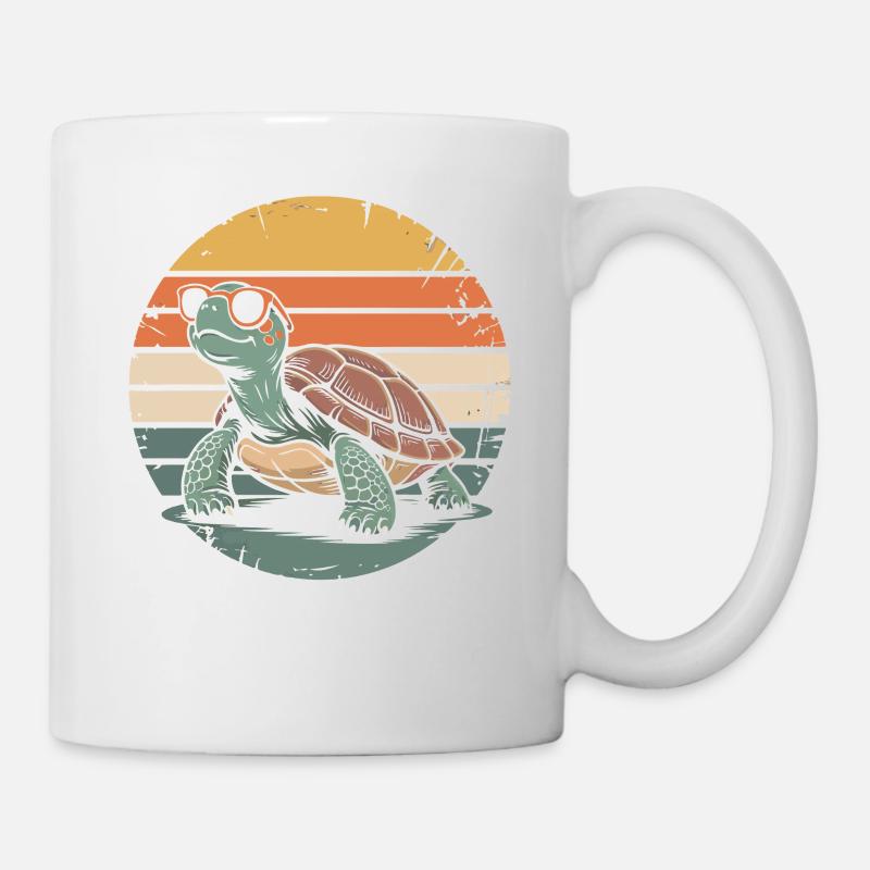 Schildkröte - Tasse - Weiß