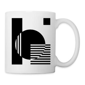 bauhaus geometric design - Mug - white - Right