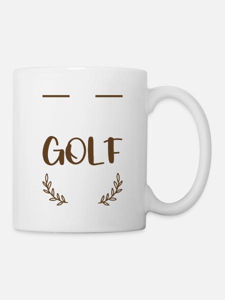 I Love Golf Motiv - Tasse - Weiß