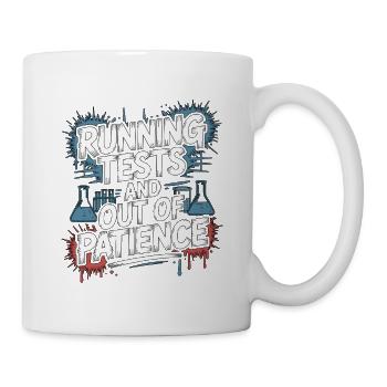 Lab Technician Running Tests And Laboratory Work - Mug - white - Right