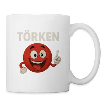 Drôle Dire Törken Dessin animé Drôle Dinde Mème - Mug blanc - blanc - Droite
