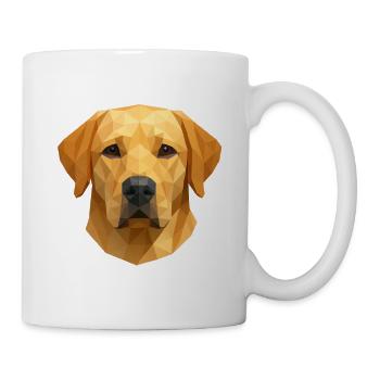 Polygon Labrador Retriever Cadeau - Mug blanc - blanc - Droite