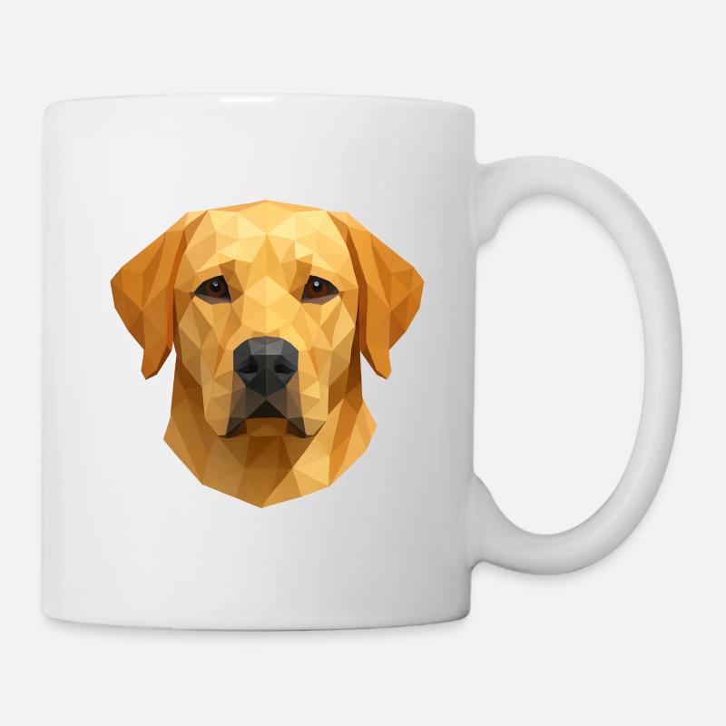 Polygon Labrador Retriever Geschenk - Tasse - Weiß