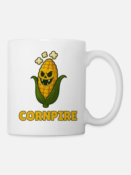 Lustige Gemüse Monster – Halloween Spaß - Tasse - Weiß