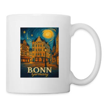 Bonn Night City Poster - Mug - white - Right