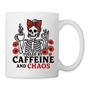 Mother Caffeine Mom Skeleton Coffee - Mug - white - Right