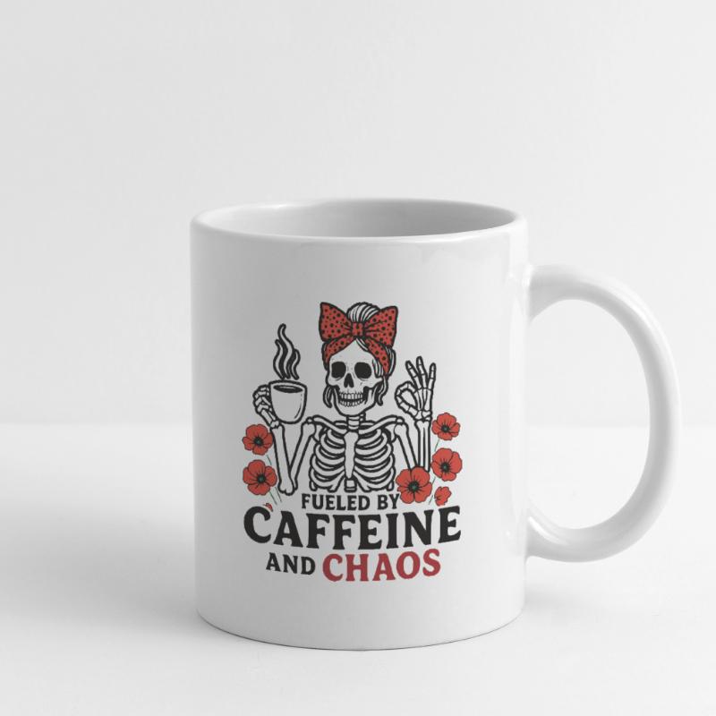 Mutter Koffein Mutter Skelett Kaffee Tasse