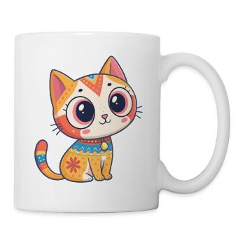 Cute kawaii kitten adorable little kawaii cat - Mug - white - Right