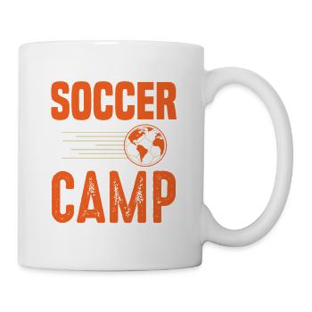 Soccer Camp Retro World Ball Design - Tasse - Weiß - Rechts