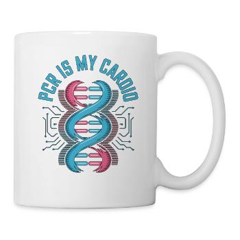 Lab Technician PCR Is My Cardio Laboratory Work - Mug - white - Right