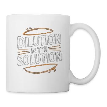 Lab Technician Dilution Is The Solution Phlebotomy - Mug - white - Right