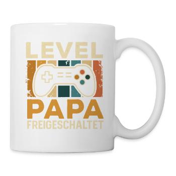 Soon Dad LEVEL DAD UNLOCKED FUNNY - Mug - white - Right