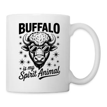 Buffalo Disant Buffalo Drôle Buffalo Cadeau - Mug blanc - blanc - Droite