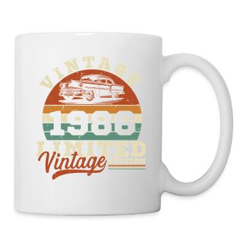1986 Vintage Retro Geburtstagsgeschenk - Tasse - Weiß - Rechts
