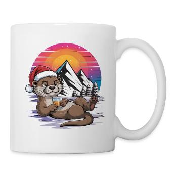Père Noël drôle Noël avec dicton - Mug blanc - blanc - Droite