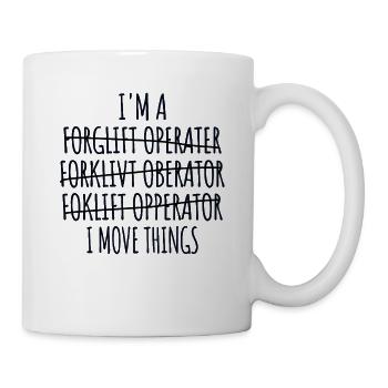 Forklift Driver Forklift Driver, Forklift Warehouse Clerk - Mug - white - Right