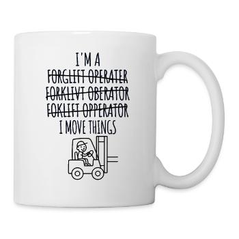 Forklift Driver Forklift Driver, Forklift Warehouse Clerk - Mug - white - Right