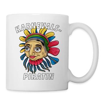 KARNEVALS PIRATIN - Tasse - Weiß - Rechts