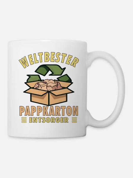 PAPPKARTON - Tasse - Weiß