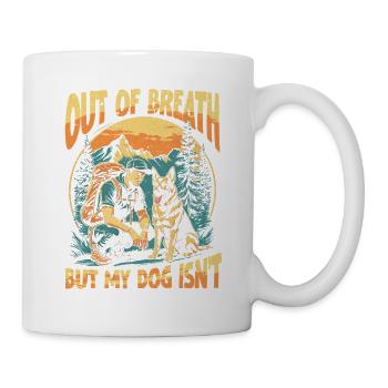 Trail Chien Randonnée Chien Trekker - Mug blanc - blanc - Droite